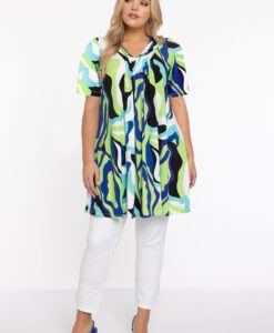 Yoek Tuniek geplooid LUMI | Licht Groen | Maat 58/60