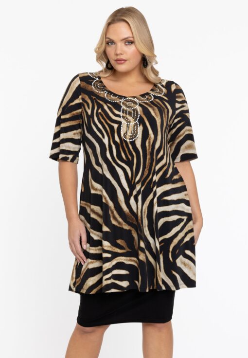 Yoek Tuniek wide bottom PANTHERA | Bruin | Maat 58/60