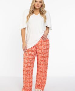 Yoek Tuniek flare met geplooide mouwen | Beige | Maat 58/60