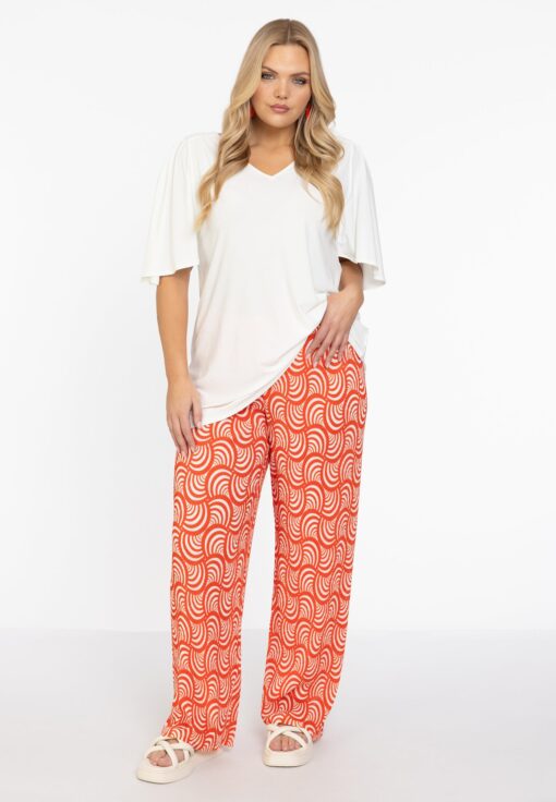 Yoek Tuniek flare met geplooide mouwen | Beige | Maat 58/60