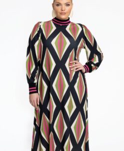 Yoek Jurk met | Zwart | Maat 54/56