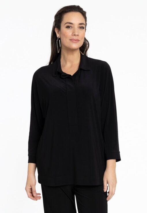 Yoek Blousekimono mouw | Zwart | Maat 42/44
