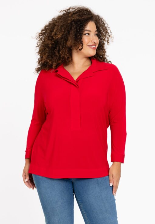 Yoek Blousekimono mouw | Rood | Maat 58/60