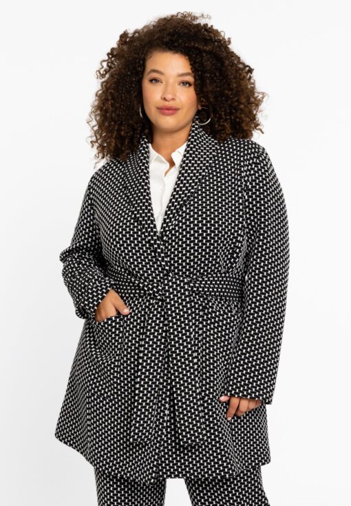 Yoek Jasje JACQUARD KNIT | Zwart | Maat 50/52