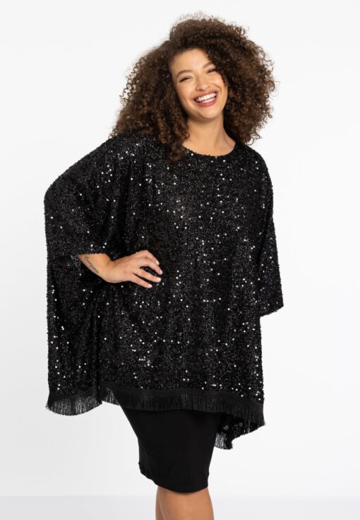 Yoek Poncho PAILLET | Zwart | Maat 54/56