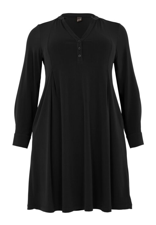 Yoek Jurk grandad collar | Zwart | Maat 58/60