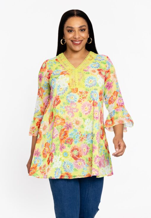 Yoek Tuniek wide bottom LIME | Groen | Maat 58/60
