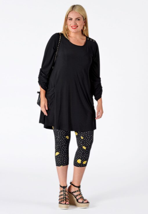 Yoek Legging LEMON | Zwart | Maat XXL
