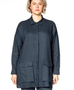Yoek Blouse-jasje | Blauw | Maat XL