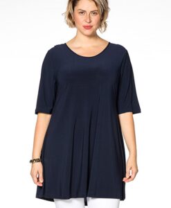 Yoek Tunic wide bot v back | Blauw | Maat XXL