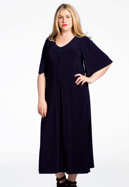 Yoek Lang vest | Blauw | Maat Plus