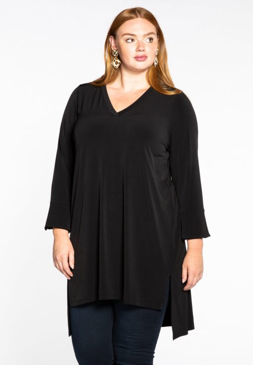Yoek Tuniek met v-hals | Zwart | Maat 58/60
