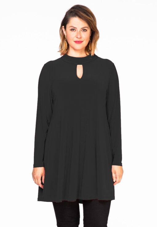 Yoek Tuniek wide bot cut-out | Zwart | Maat XXL