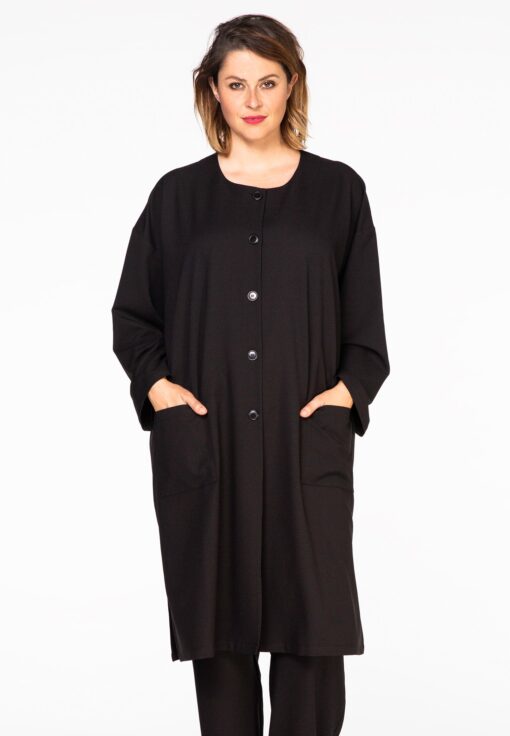 Yoek Blouse-jasje VENICE | Zwart | Maat 58/60