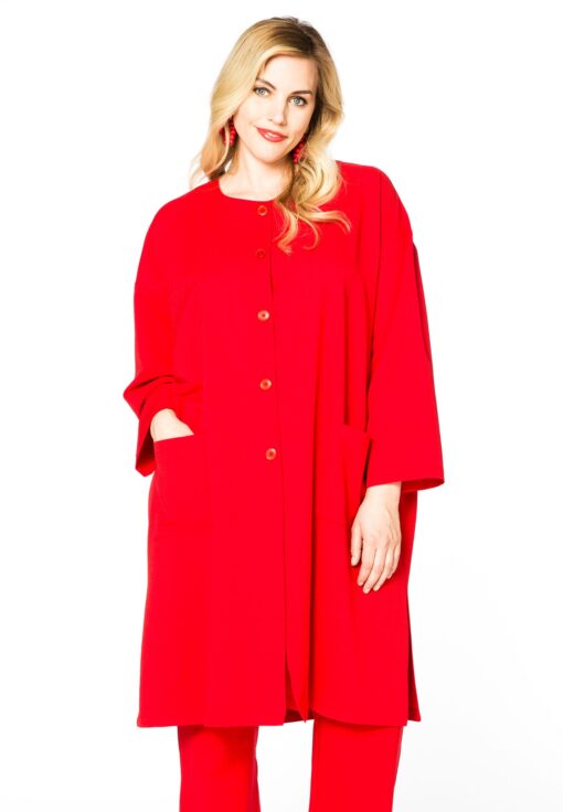 Yoek Blouse-jasje VENICE | Rood | Maat 54/56