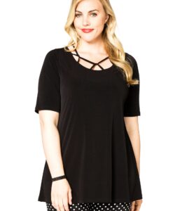 Yoek Tuniek flare bandjes | Zwart | Maat 58/60