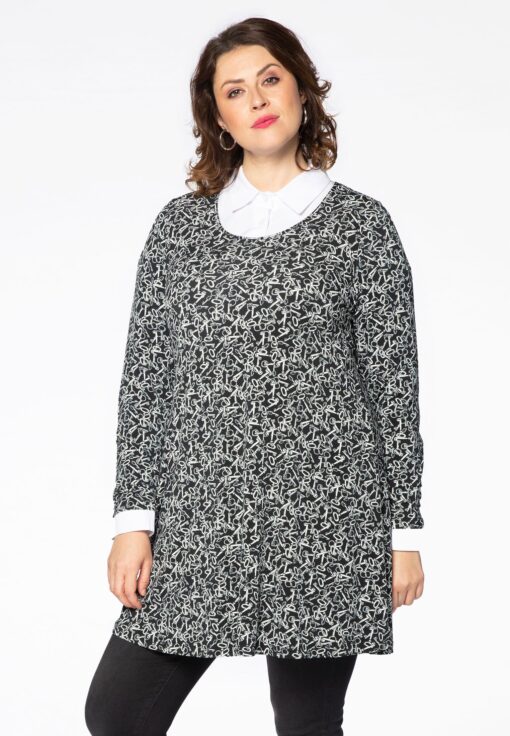 Yoek Tuniek KEYS wide bottom | Zwart | Maat 38/40
