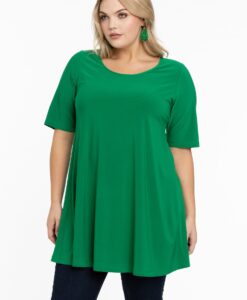 Yoek Tuniek wide bottom | Groen | Maat 50/52