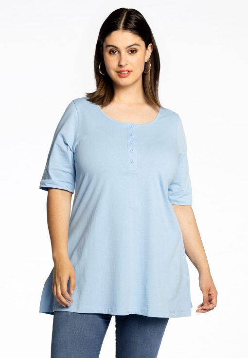 Yoek Tuniek flare fit | Licht Blauw | Maat 50/52