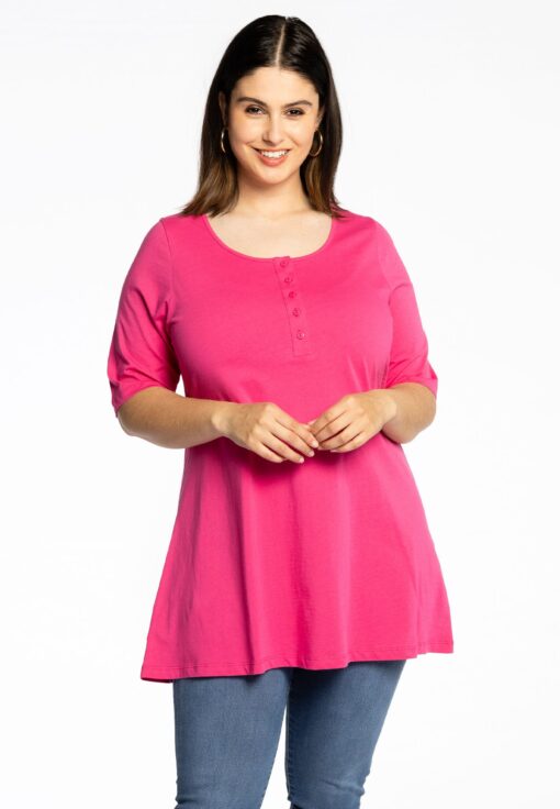 Yoek Tuniek flare fit | Roze | Maat 58/60