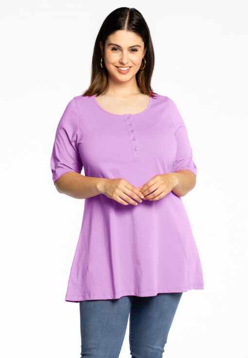 Yoek Tuniek flare fit | Licht Paars | Maat 58/60