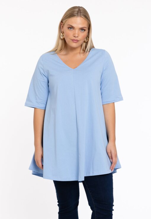 Yoek Tuniek Swing korte mouw | Licht Blauw | Maat 58/60