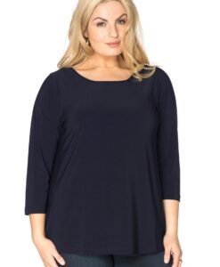Yoek Shirt driekwart mouwen | Blauw | Maat 54/56