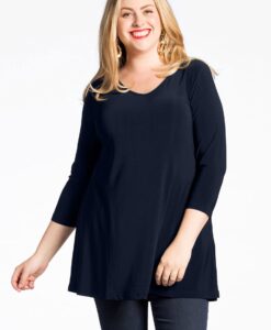 Yoek Tuniek flare v-hals | Blauw | Maat M