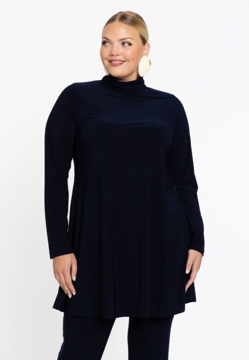 Yoek Tuniek met col wide bottom | Blauw | Maat 58/60