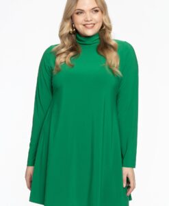 Yoek Tuniek met col wide bottom | Groen | Maat 46/48