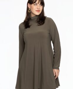 Yoek Tuniek met col wide bottom | Licht Groen | Maat 46/48