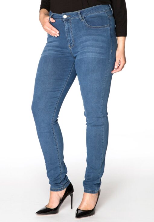 Yoek Shaping skinny jeans 5p | Indigo | Maat 50