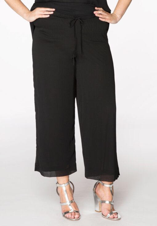 Yoek Broek taillekoord | Zwart | Maat 46/48