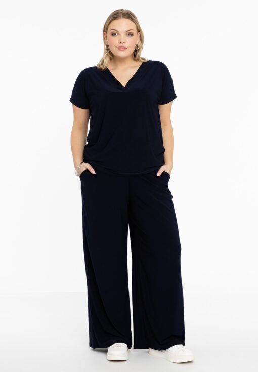 Yoek Extra wijde broek | Blauw | Maat 58/60