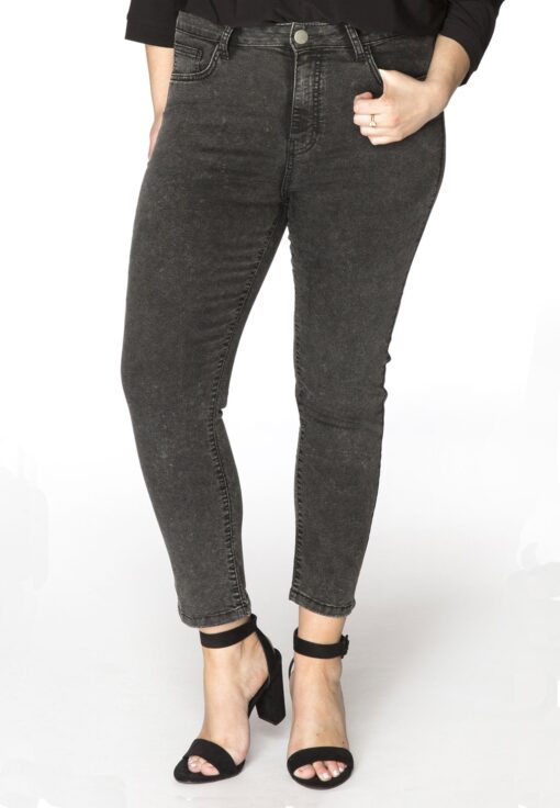 Yoek Jeans met rits | Grijs | Maat 54