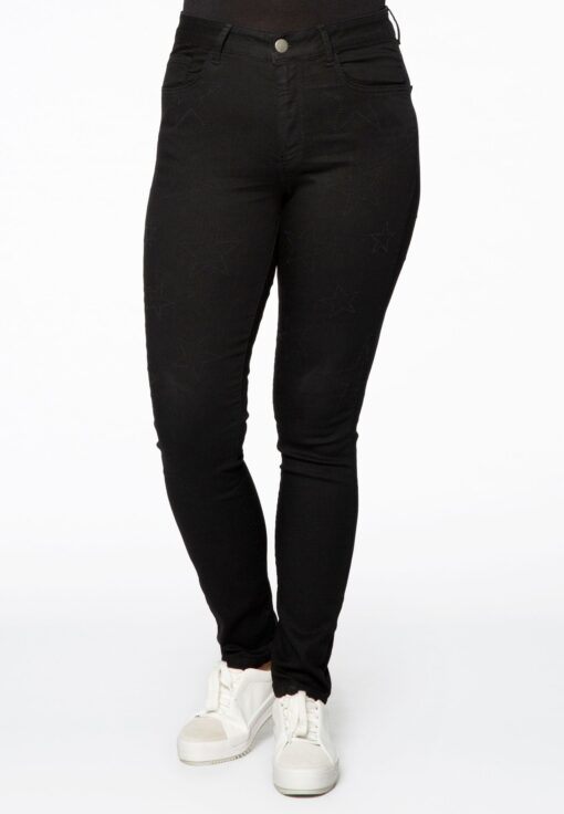 Yoek Jeans stars 5p | Zwart | Maat 54