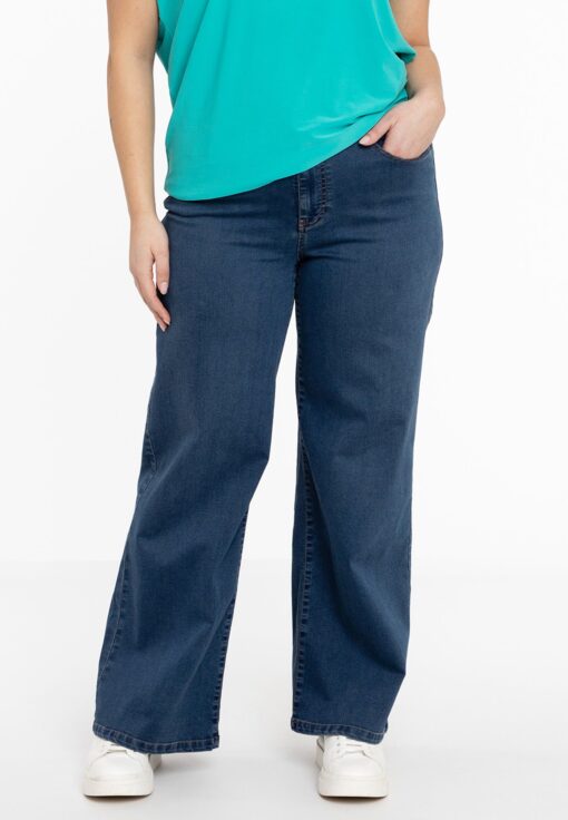 Yoek Jeans 5 pockets wide leg | Indigo | Maat 56