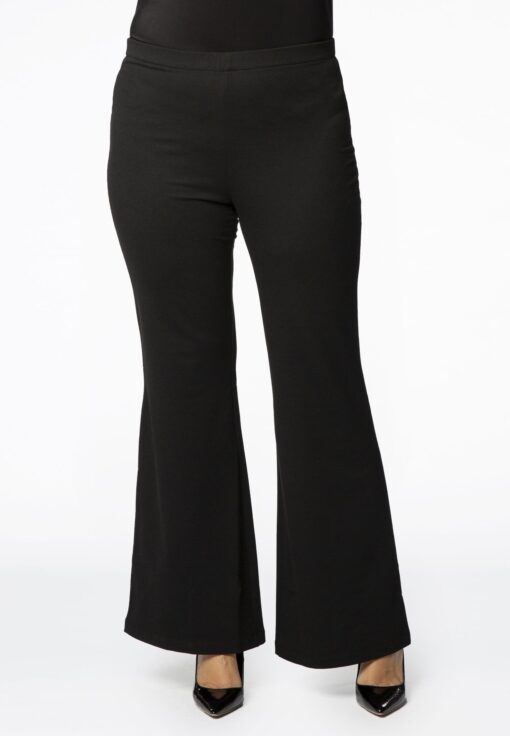 Yoek Boot-cut pants | Zwart | Maat 46/48