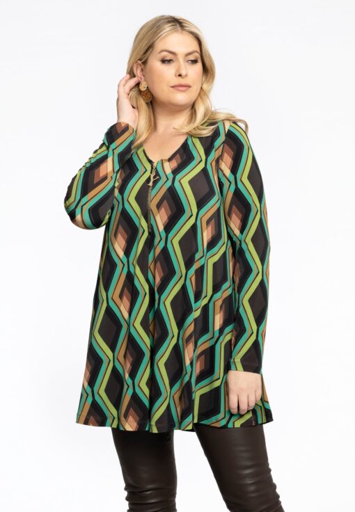 Yoek Tuniek Swing met rits GATSBY | Bruin | Maat 58/60