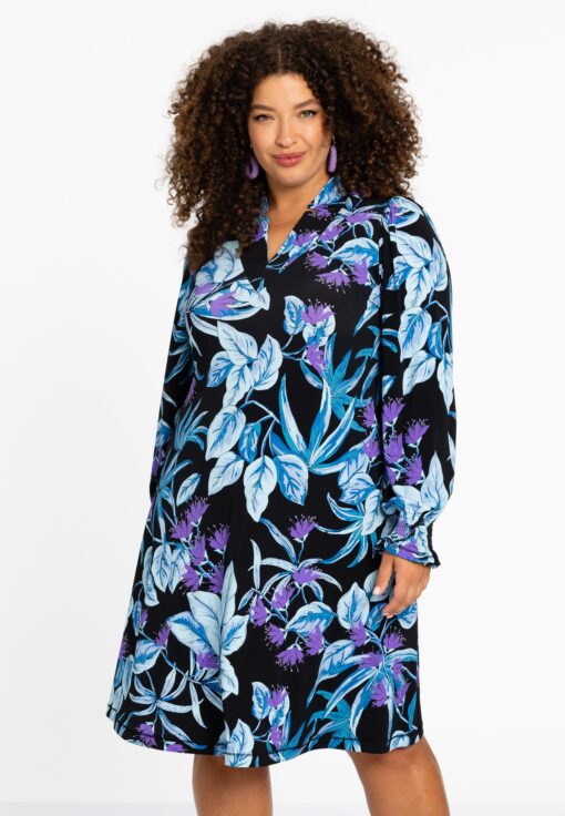 Yoek Jurk A-lijn | Blauw | Maat 58/60