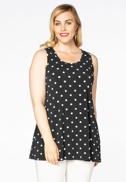 Yoek Singlet flare DOTS | Zwart | Maat 58/60