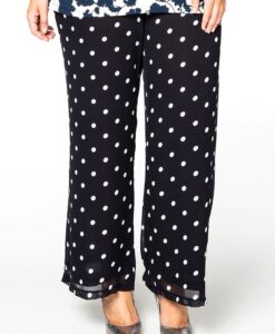Yoek Lange broek DOTS | Blauw | Maat 54/56