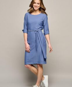 Dwayne Travel Jurk Grijs Blauw