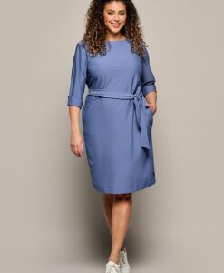 Dwayne Travel Jurk Grijs Blauw Maxi