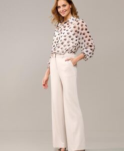 Irza Print Blouse Off White