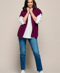 Isra Vest Dark Berry