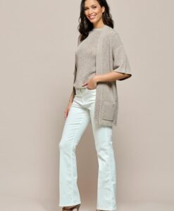 Nyra Vest Khaki / Wit