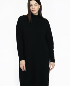 Yoek Jurk met col | Zwart | Maat 54/56