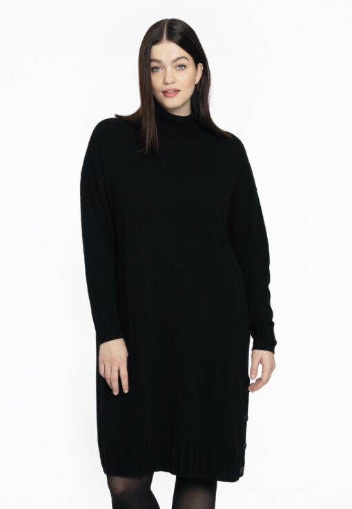 Yoek Jurk met col | Zwart | Maat 54/56