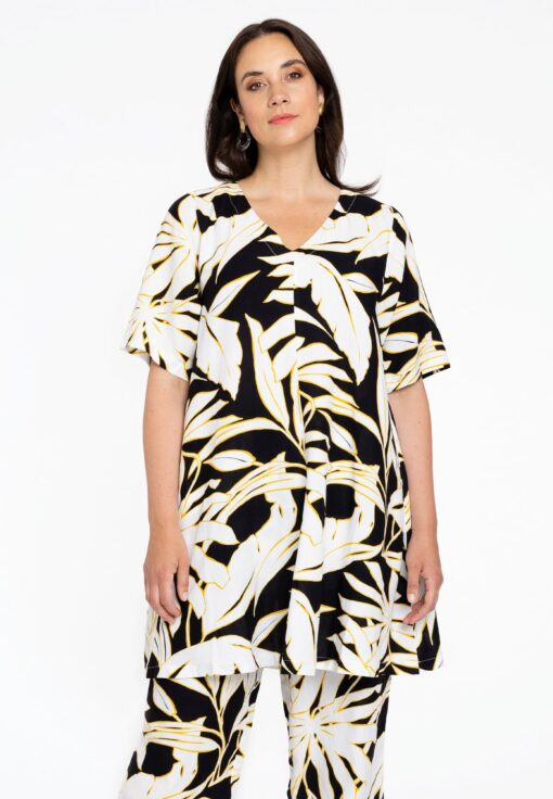 Yoek Tuniek swing PALMIER | Zwart | Maat 54/56